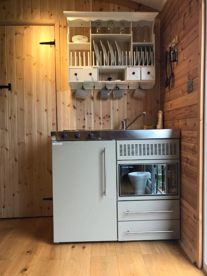 Unique Sheperds Hut Private Hot Tub, Ensuite & Kitchenette Clodock エクステリア 写真